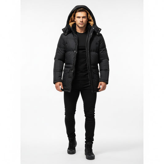 Clothing plus velvet padded jacket men winter