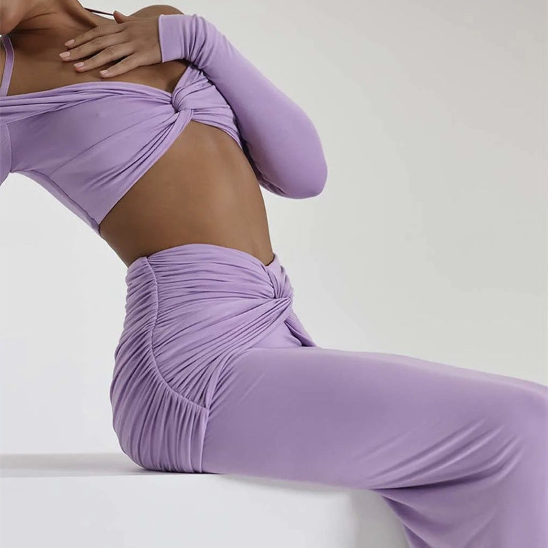 Long-sleeved Blouse Long Skirt Two-piece Set