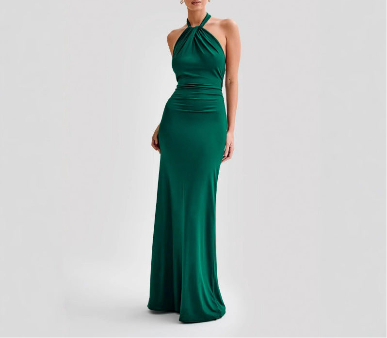 Backless Slim Fit Waist Slimming Maxi Dresses