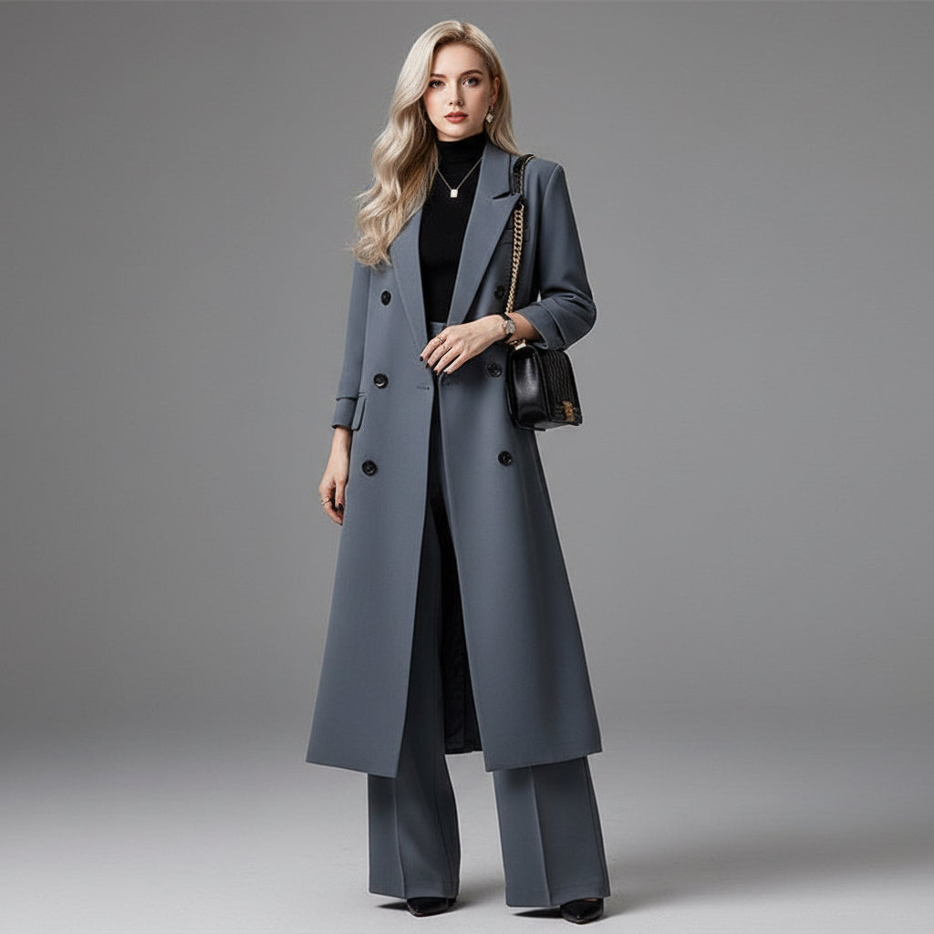 Women's Spring And Autumn High-grade Long Trench Coat