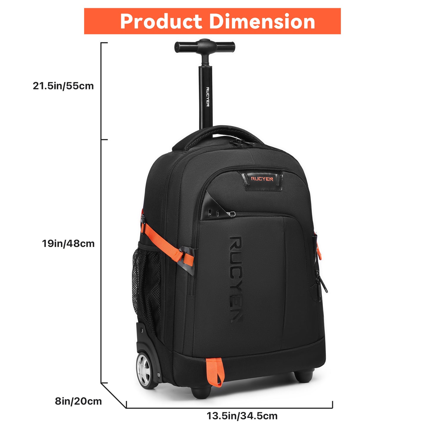 Fashion Personality New Multi-function Trolley Backpack