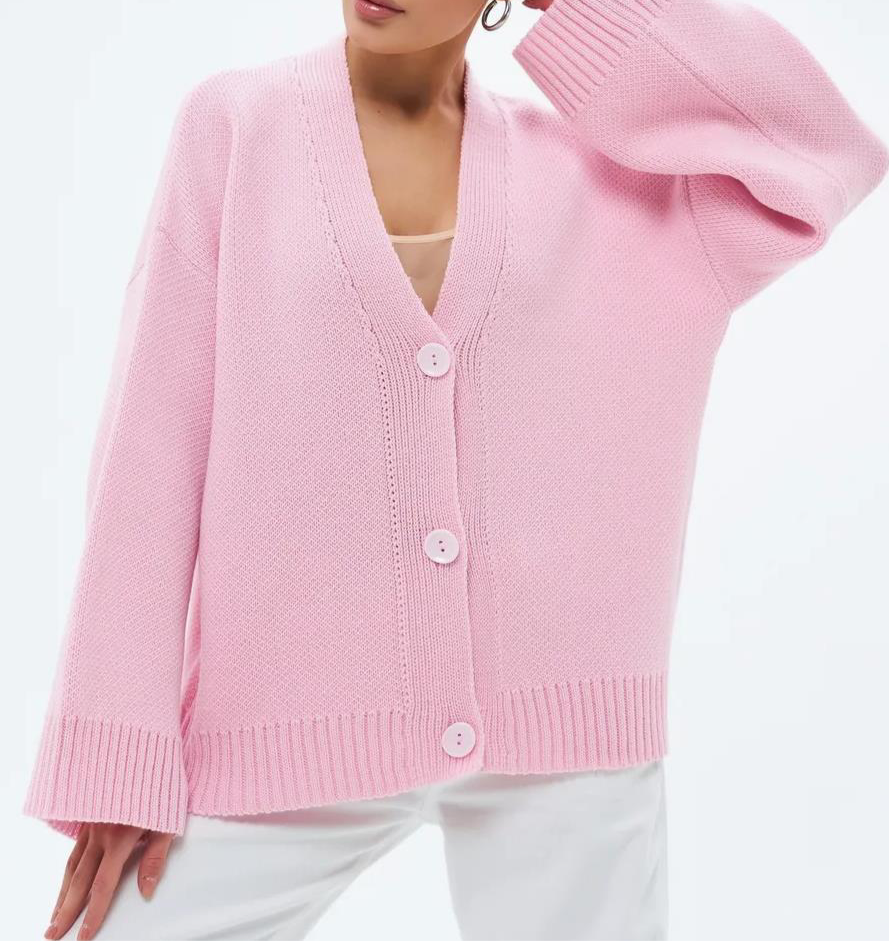 Thick Knit Cardigan Baggy Coat