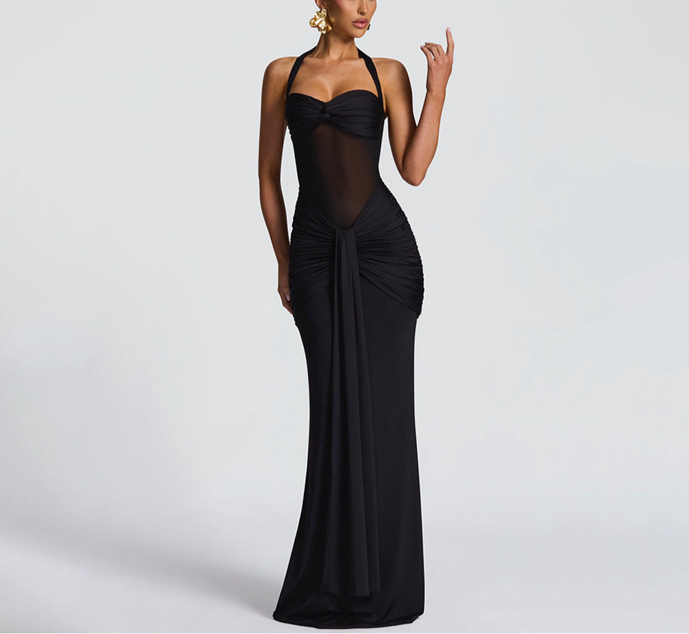 Women's Ribbon Slim-fit Sheath Dress