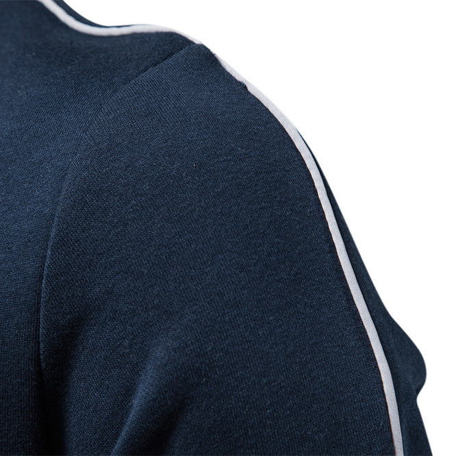 All-matching Men's Sports Contrast Color Casual Cardigan