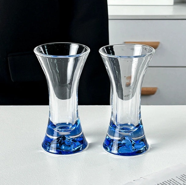 Good-looking Waist-tight Mountain Viewing Cup Ins Style Crystal Glass