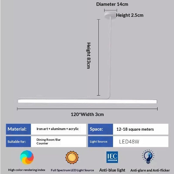 Nordic Linear Pendant Light