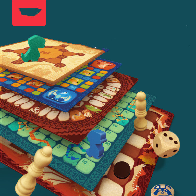 20 in 1 Classic Game Chess Party Toy Desktop Game Puzzle Parent-Child Interactive Toy for Kids