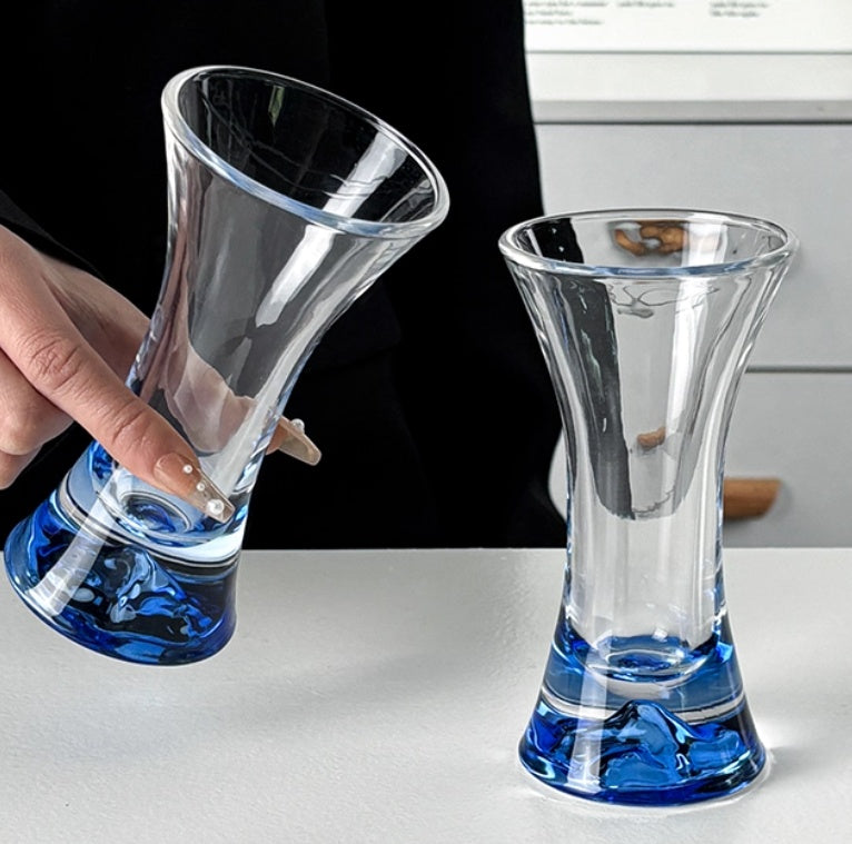 Good-looking Waist-tight Mountain Viewing Cup Ins Style Crystal Glass