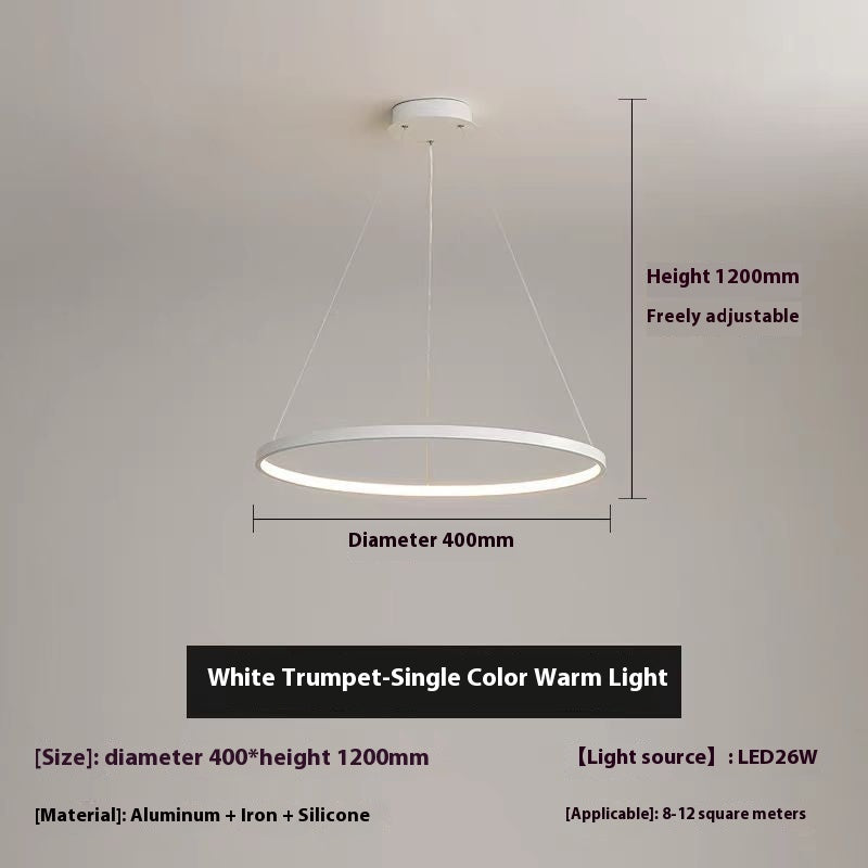 Modern Pole Ring Light LED Chandelier
