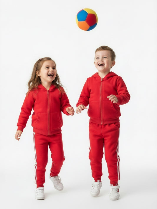 Boys Striped Cotton Zip Hoodie Kids