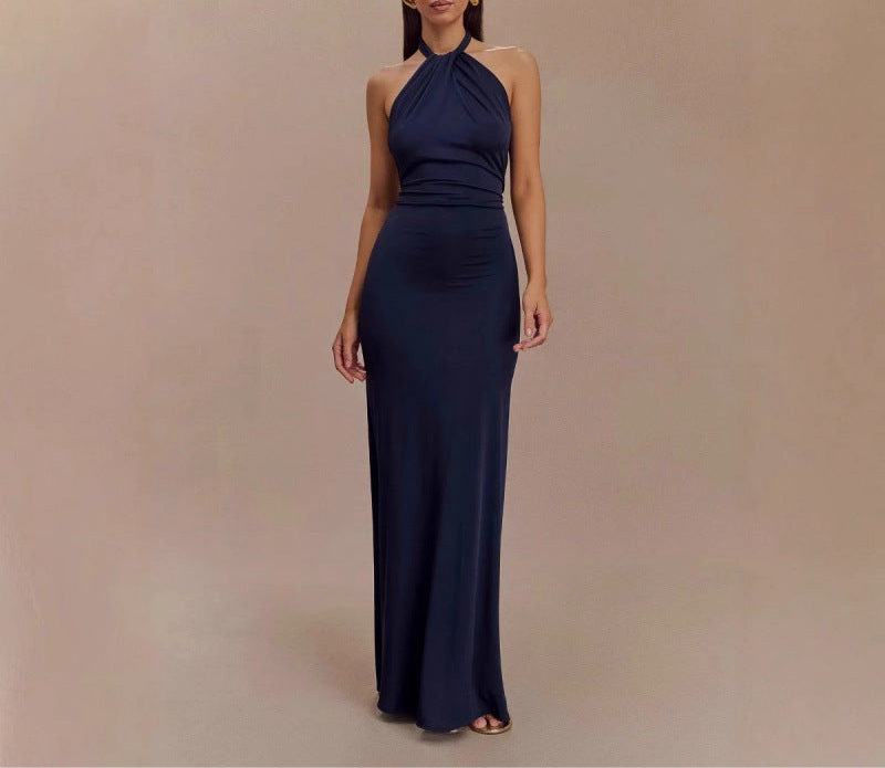 Backless Slim Fit Waist Slimming Maxi Dresses
