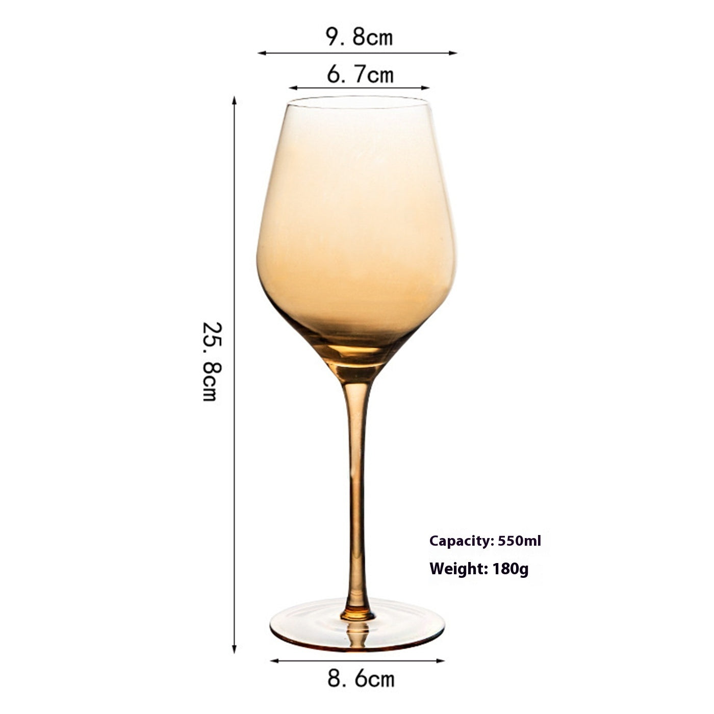 Golden Red Wine Glass Household Decanter
