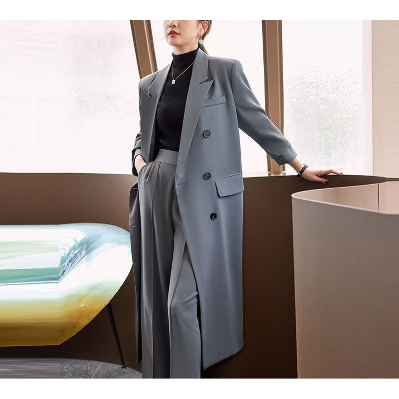 Women's Spring And Autumn High-grade Long Trench Coat