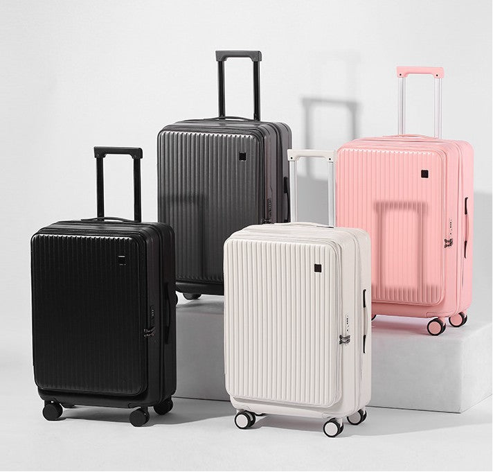 Front Open Luggage 20-inch Boarding Drop-resistant Trolley Case Extended Luggage Case