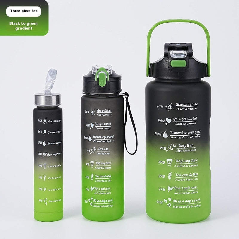 Three-piece Gradient Plastic Cup Outdoor Sports