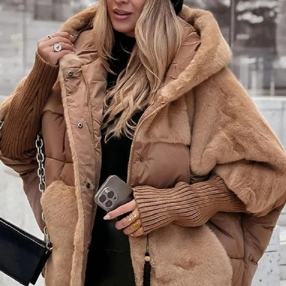 Cotton Coat Faux Fur