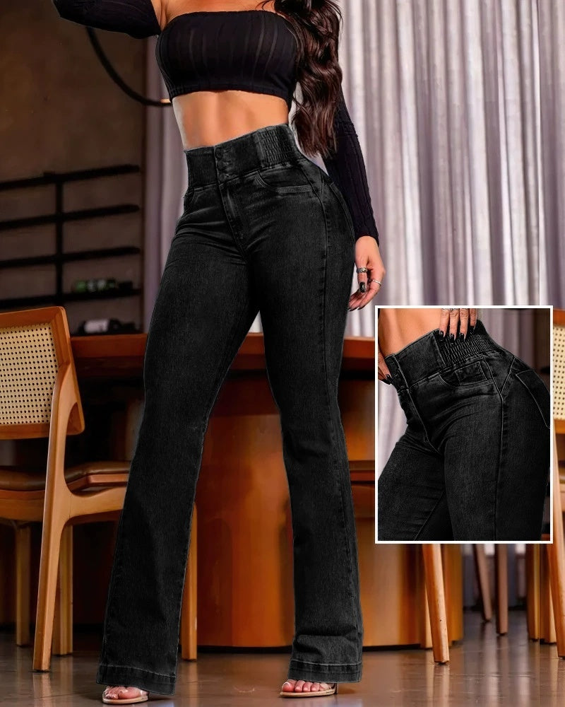 Elegant High Waist Jeans