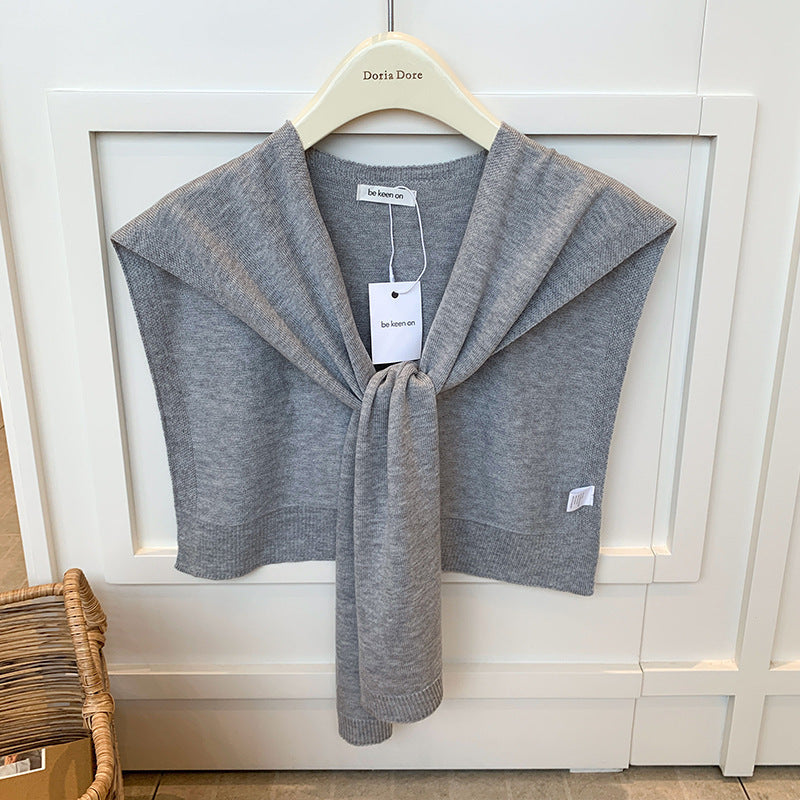 All-match Scarf Outer Wool Detachable Collar Shoulder