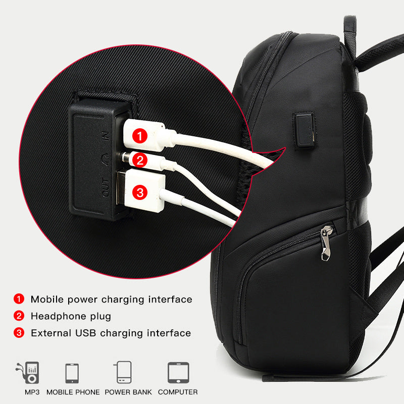USB Business Luggage Computer Shoulder Men's Backpack