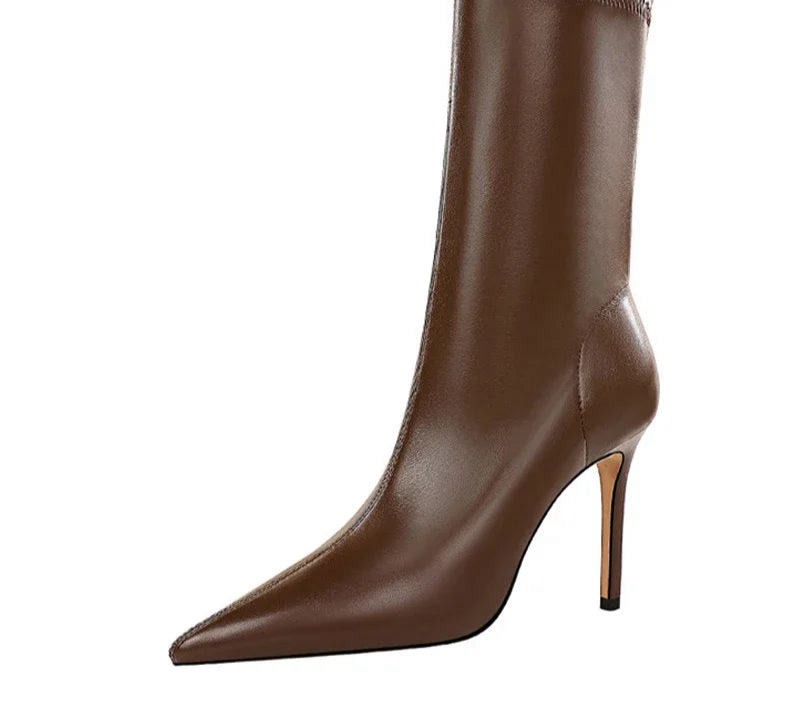 Spring High Quality Soft PU Leather Boots