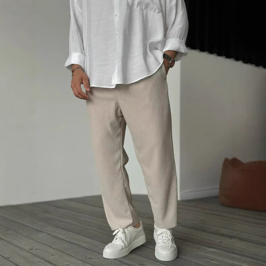 Hong Kong Style Loose Straight Sports Casual Pants