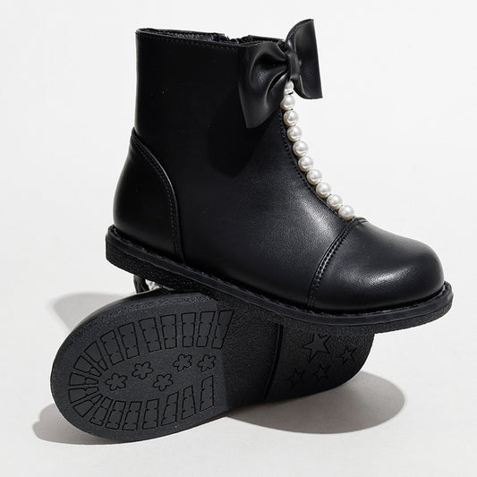 Girls Fashion New Side Zipper Kids Boots