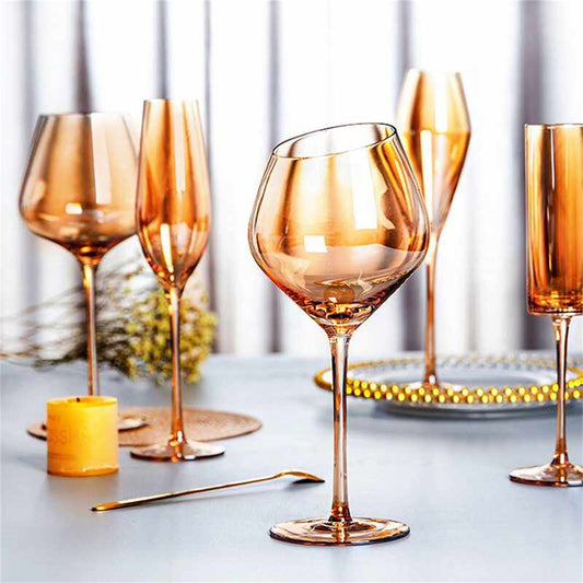 Golden Red Wine Glass Household Decanter