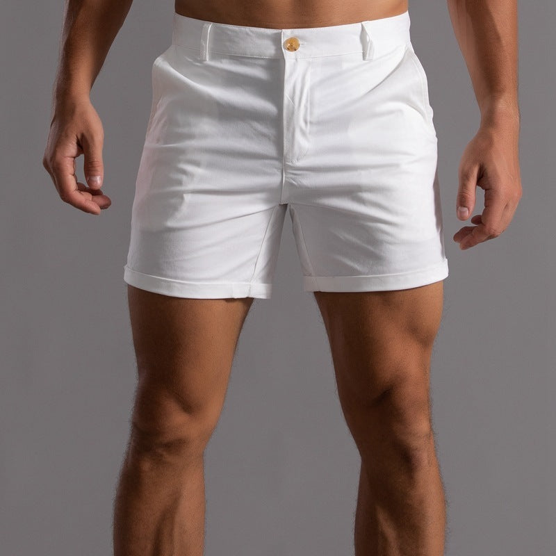 Men's Shorts With Pockets Fashion Summer Button Beach Pants