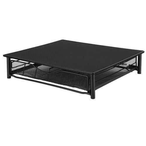 Glass Coffee Capsule Tea Room Drawer Machine Base Office Desk Surface Panel Organizing Storage Rack