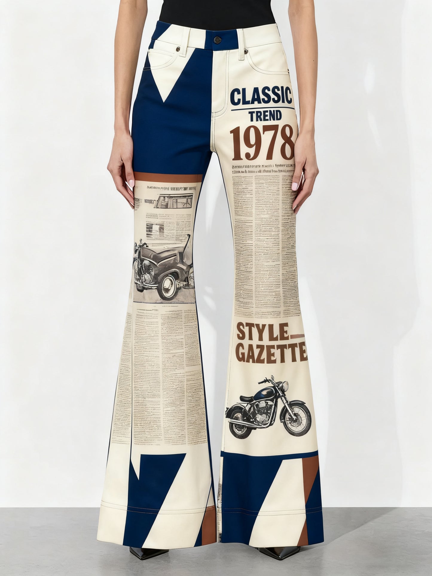 Fashionable Casual Wide-leg Pants