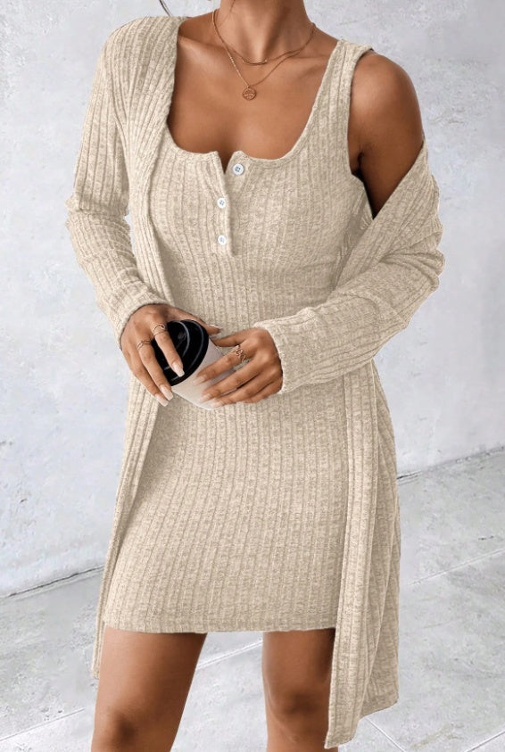 Tailored Solid Color Pit Stripe Vest Skirt For Women's Clothing