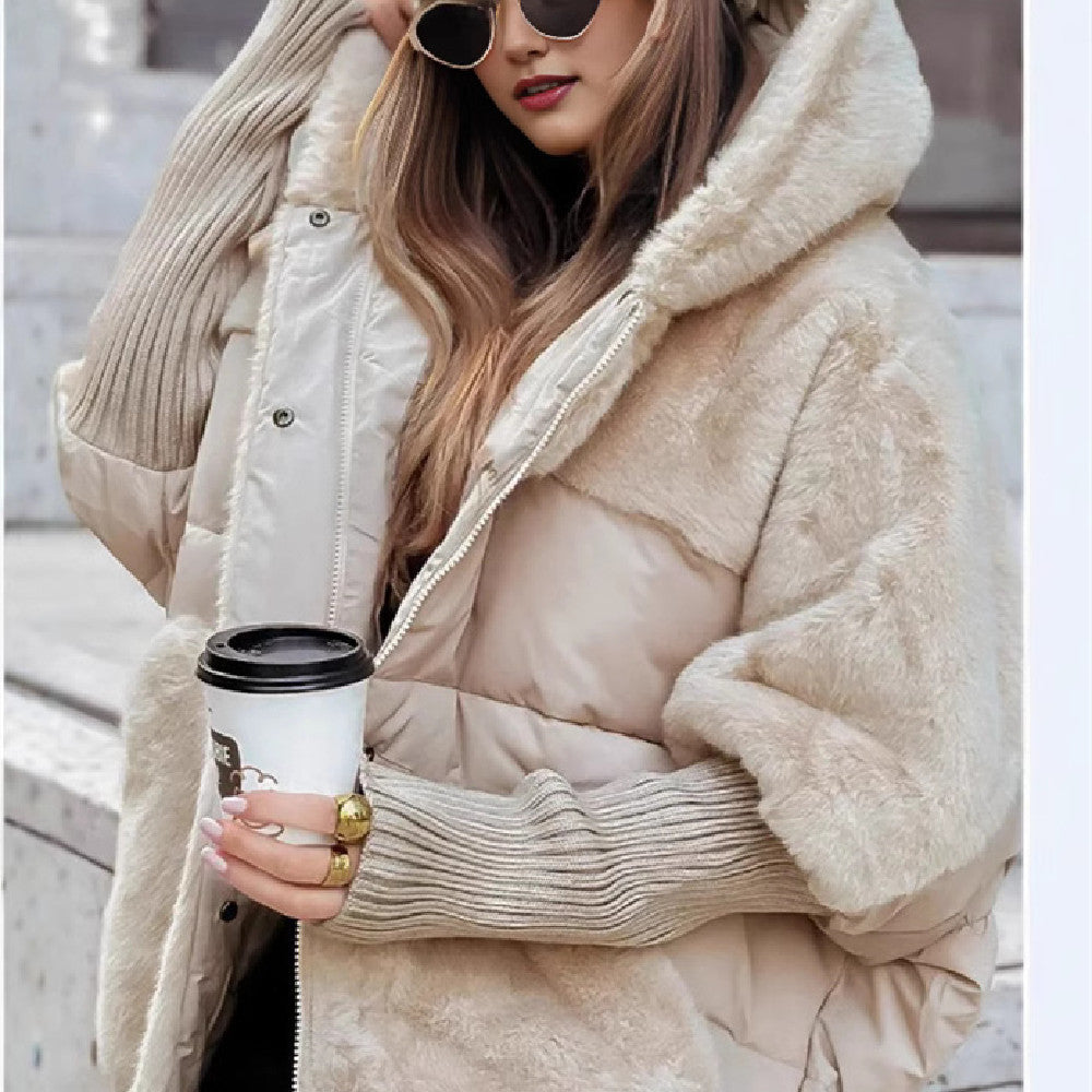 Cotton Coat Faux Fur