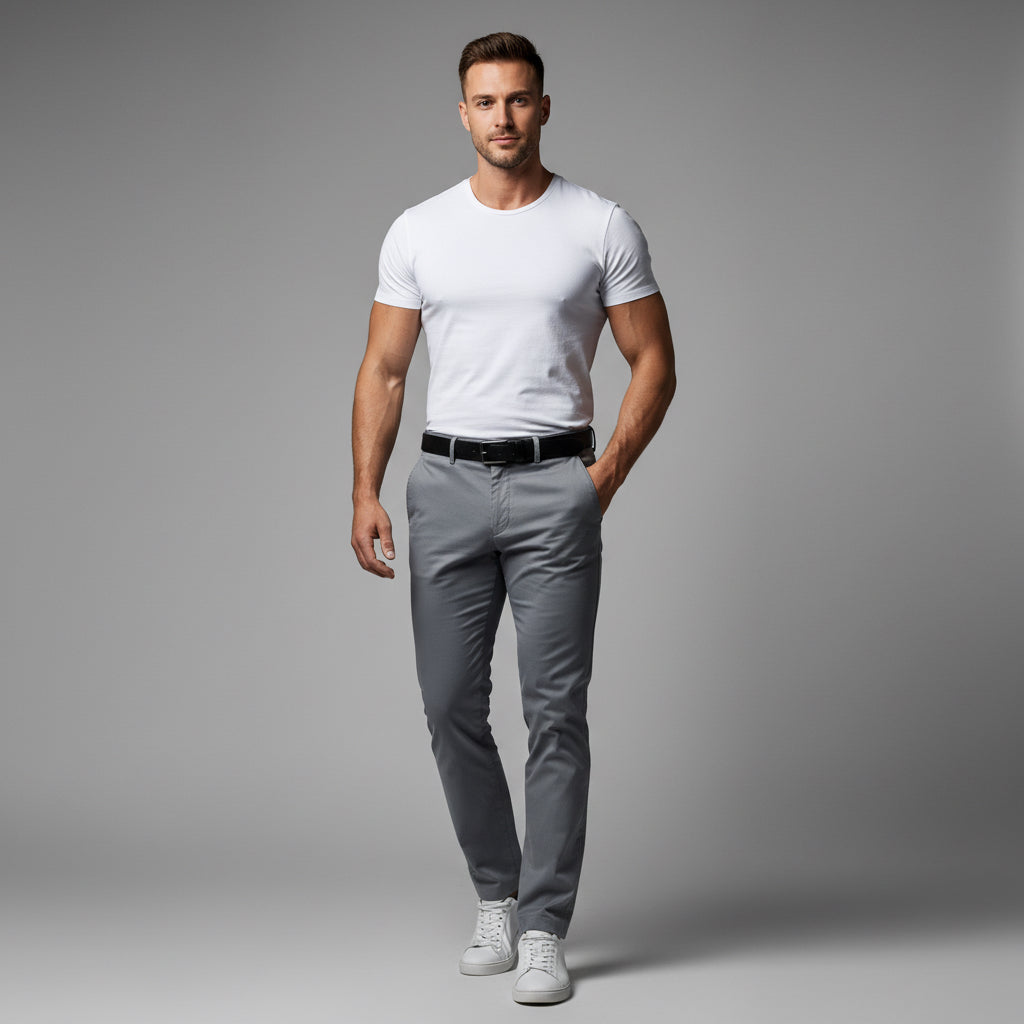 Men's Clothing Japanese Style Youth Business All-match Cotton Trousers