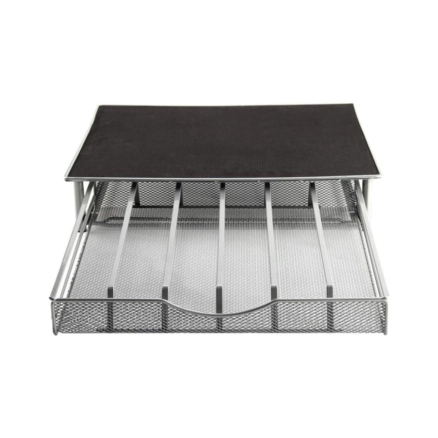 Glass Coffee Capsule Tea Room Drawer Machine Base Office Desk Surface Panel Organizing Storage Rack