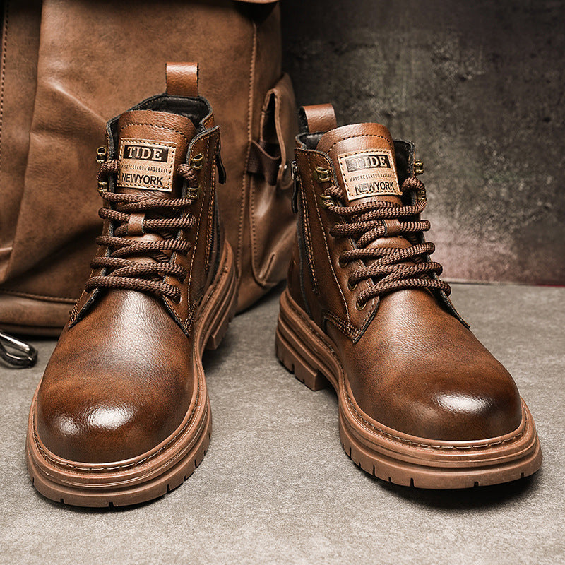 High-top Vintage Work Boots
