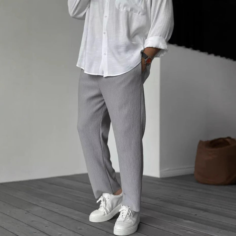 Hong Kong Style Loose Straight Sports Casual Pants