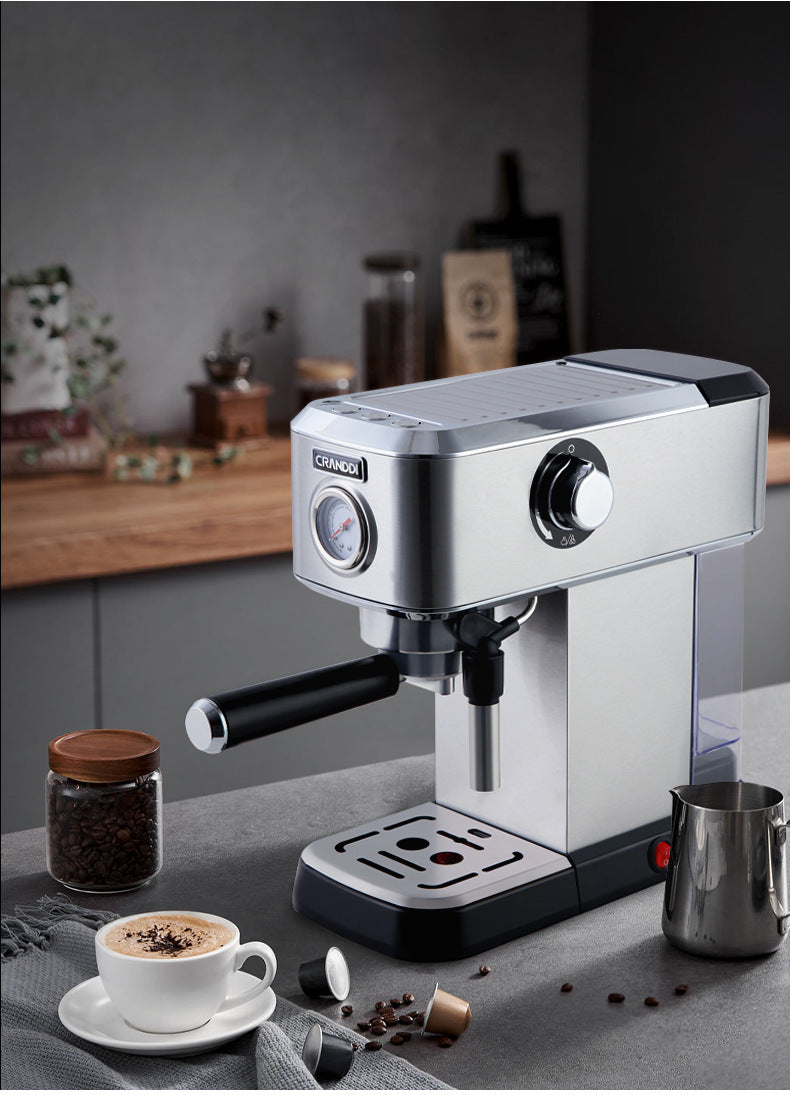 Italian Household Coffee Machine Semi-automatic Steam Foam