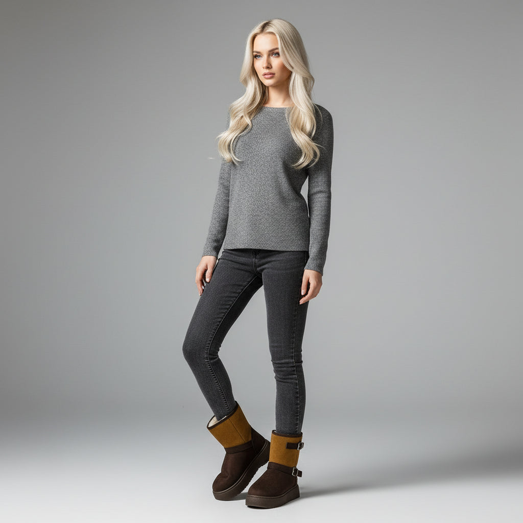 Furry Slip-on Boots