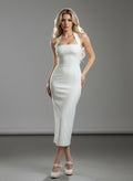 Slim Fit Backless Slimming Temperament Pure Desire Suspender Dress