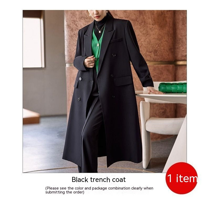 Women's Spring And Autumn High-grade Long Trench Coat