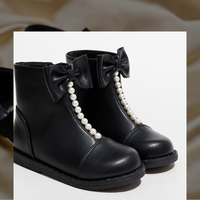 Girls Fashion New Side Zipper Kids Boots