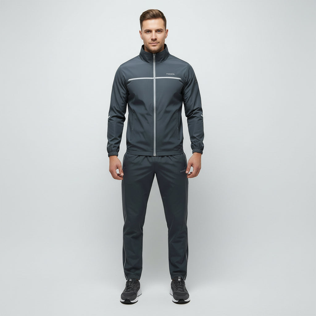 Men's Loose Lapels Casual Sportswear Polyester Composite Fabric
