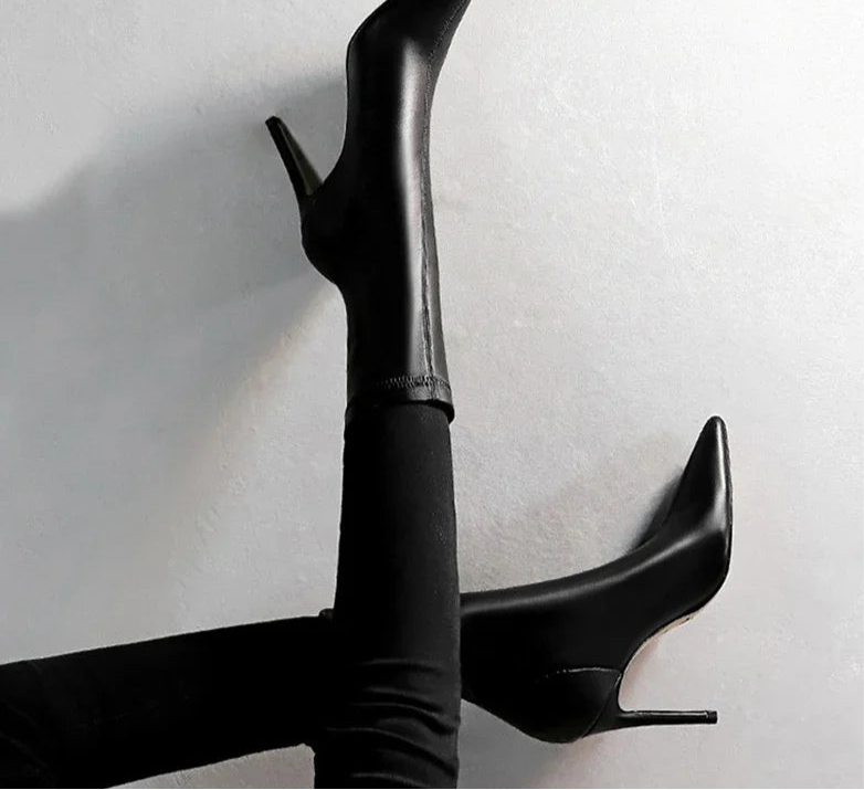 Spring High Quality Soft PU Leather Boots