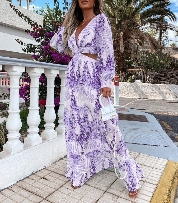 Elegant Long-sleeved Dress