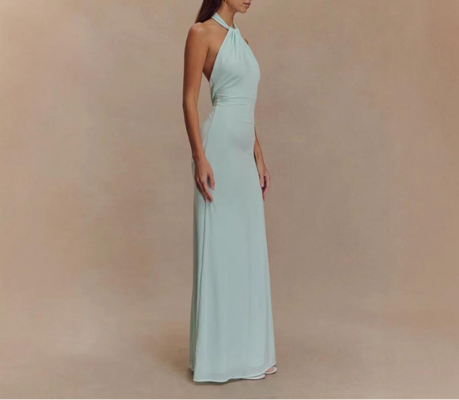 Backless Slim Fit Waist Slimming Maxi Dresses