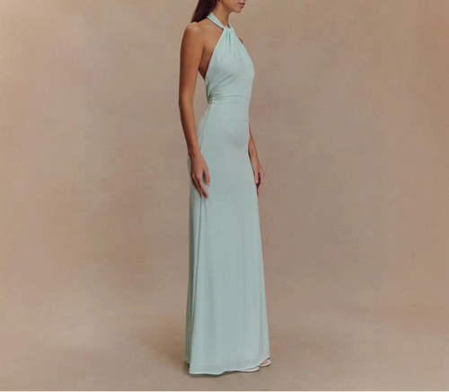 Backless Slim Fit Waist Slimming Maxi Dresses