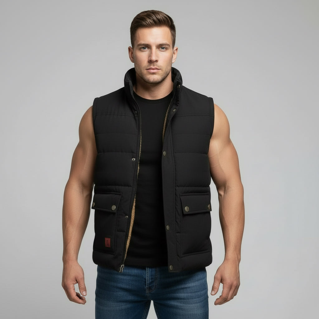 Large Size Vest Men Plus Velvet Thick Cotton Vest