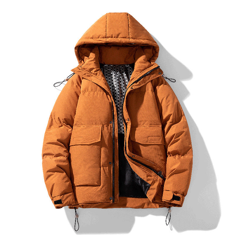 Hooded Down Jacket | Wide Bread Coat