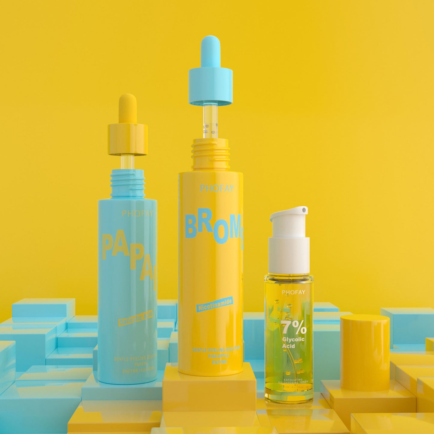 PHOFAY GLYCOLIC ACID AHA EXFOLIATING  BRIGHTENING TONER