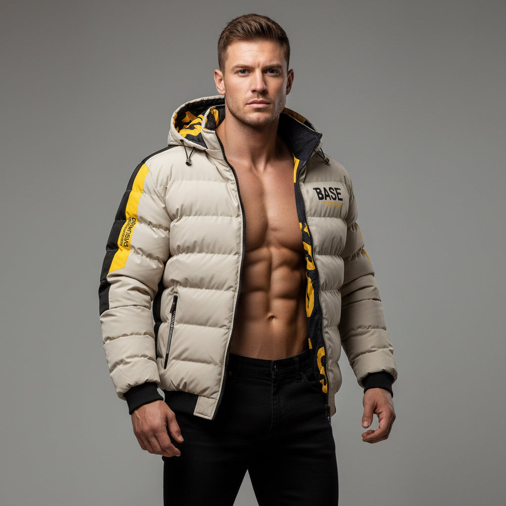 Winter Cotton-padded Men's Thickened Coat Jacket